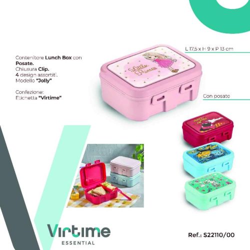 PORTAPRANZO LUNCHBOX BABY JOLLY C/CLIP e POSATE S22110/00 - immagine 1