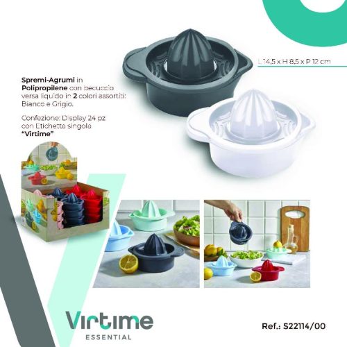SPREMIAGRUMI POLIPROPILENE VERSA LIQUIDO 14,5x8,5x12cm VIRT - immagine 1