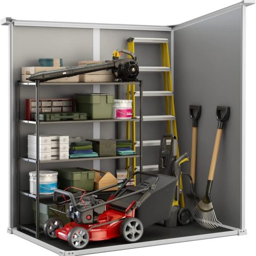 Keter - Casetta Manor Pent 6 X 4 Grigia in Resina 183 X 111 X 200 Cm - immagine 2