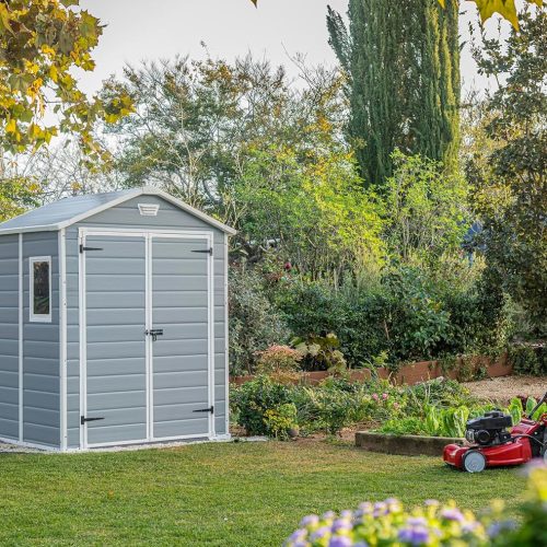 Keter Casetta Manor 6X5 Dd Grigia In Resina Cm 185 x 152 x 226 H - immagine 3