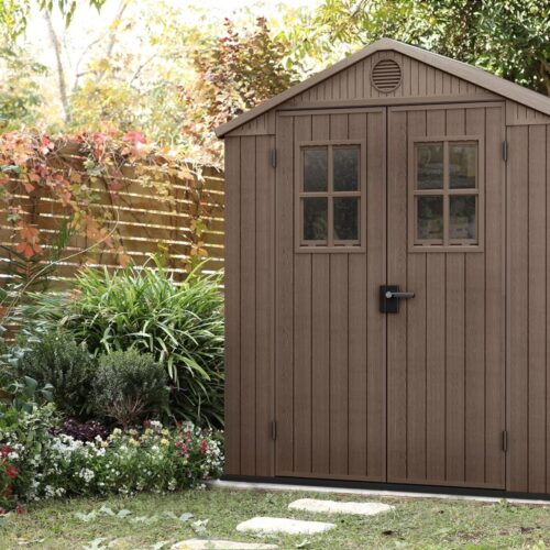 Keter Casetta da Giardino Darwin 6x4 Marrone 190 x 122 x 221 H cm - immagine 3